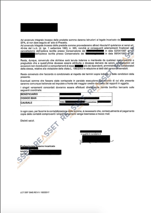 Dettagli dell'accordo 1