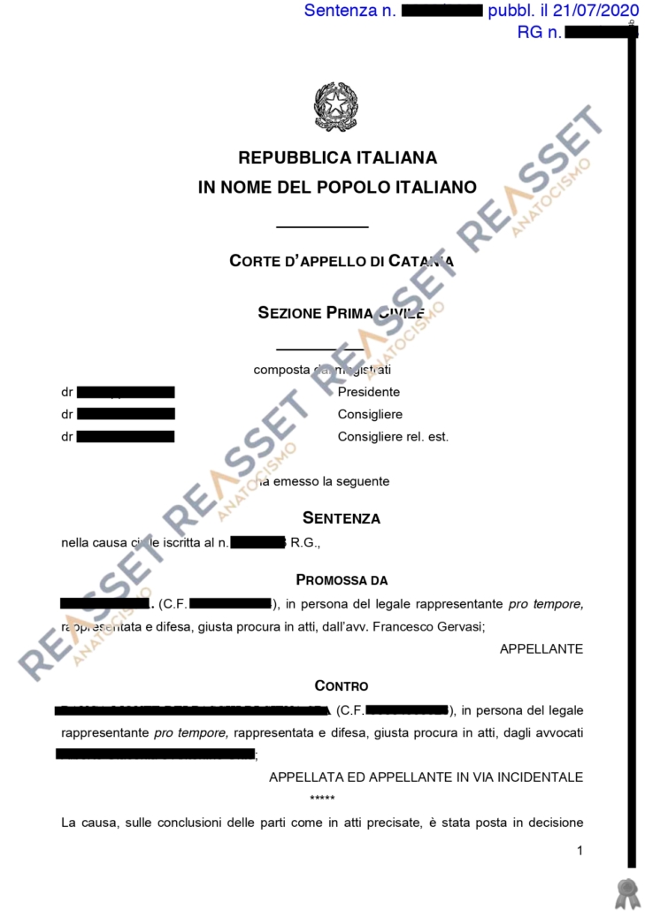 Immagine della sentenza