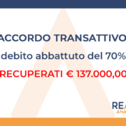 Accordo transattivo: recuperati € 137.000,00